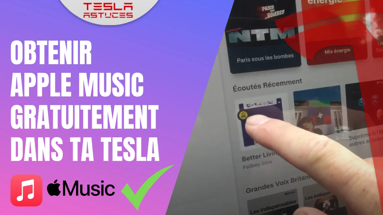 Apple Music gratuit dans la tesla - Tesla Astuces
